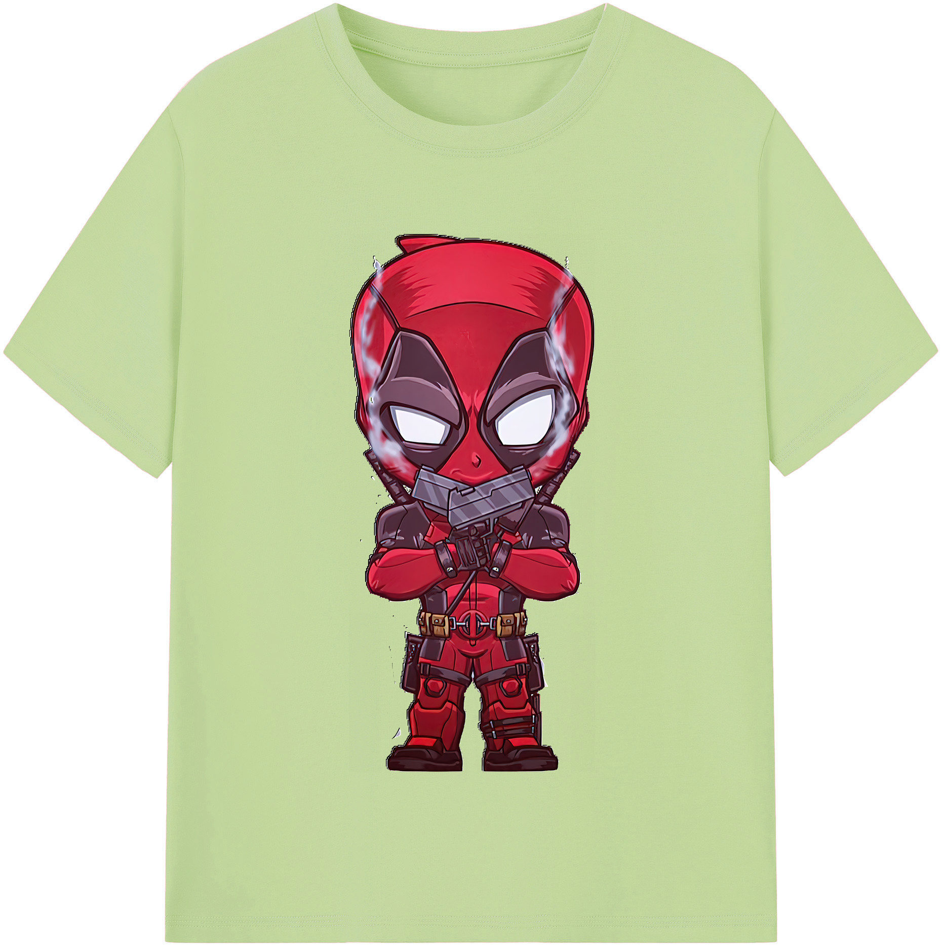 （画像用） Deadpool デッドプール 綿100％半袖Tシャツ（フロントプリント）